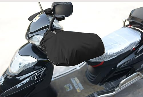 LONTG Lenkerhandschuhe Motorrad Roller Fahrrad Lenkerstulpen Plüschfutter Lenkermuffen Wasserdicht Handwärmer Winddicht Lenker Handschuhe Motorradlenker Handschuhe Winter Warme Griffmuffen Stulpen