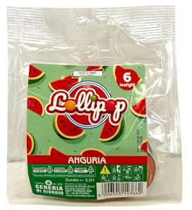 6 chauffe-plat Chupa Chups parfumés - Pastèque - Durée 3 heures