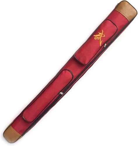 WSOGYDOTX Red Single-Layer Sword Bags, Waterproof Oxford Cloth Sword Storage Bag, Can Hold 1 Sword, Multifunctional Martial Arts Backpack Katana Bokken Tai Chi Sword Bag-109CM