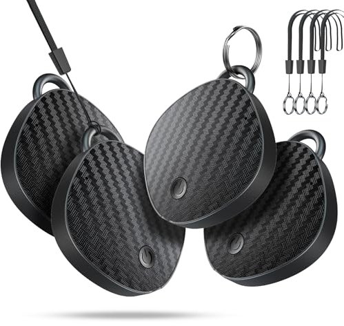 Air Tracker Tag for Apple 4-Pack (iOS Only), Item Finders for Keys, Luggage, Item Locator, Worldwide Key Finder Tracking Tags for iPhone Works with Find My App