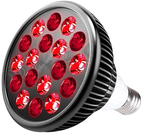 Elitzia Lampadina 54 W a luce rossa e infrarossa vicina, lunghezze d'onda 660 nm e 850 nm, attacco E27/E26, per uso domestico e professionale ETPAR39