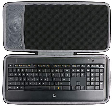 co2CREA Hartschalen-Schutzhülle für Logitech K800 beleuchtete kabellose Tastatur, nur Hülle