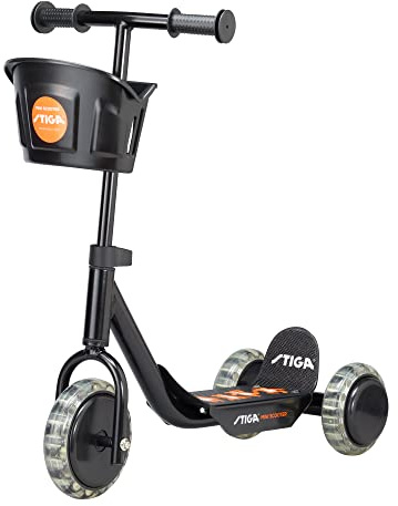 STIGA Mini Kid 3W Sparkcykel med 3 Hjul, för Barn från 2 År, med Korg