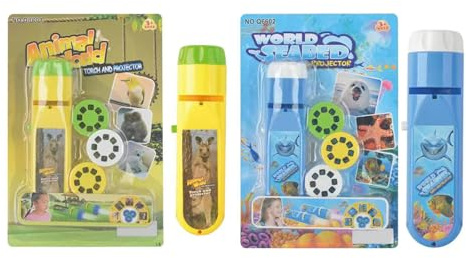 NOOLY Torch Projector Toy for Kids Flashlight Educational Toy 3 + Years Old TYWJ-01 (Ocean and Animals) Q6602