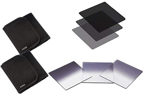 FOTGA 6 unidades de 4 x 4 densidad neutra + filtro ND2 ND4 ND8 ND + funda protectora para caja mate