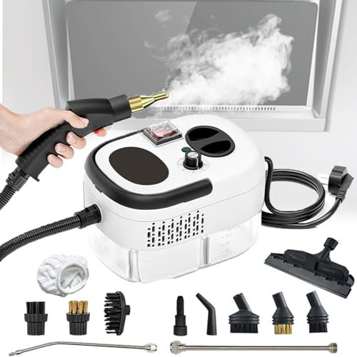 3BAR Handheld Steam Cleaner, 2500W Multi-function High Temperature&Pressure Cleaning Machine, 6 Gears Adjustment& 105℃ High Temperature Steam, Portable Cleaning Tool, for Kitchen, Furniture, Auto