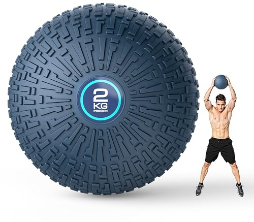 PROIRON Medicine Ball, 2/3/5/8/10kg Slam Ball Textured Grip，No Bounce Exercise Ball for Cross Training and Strength Training