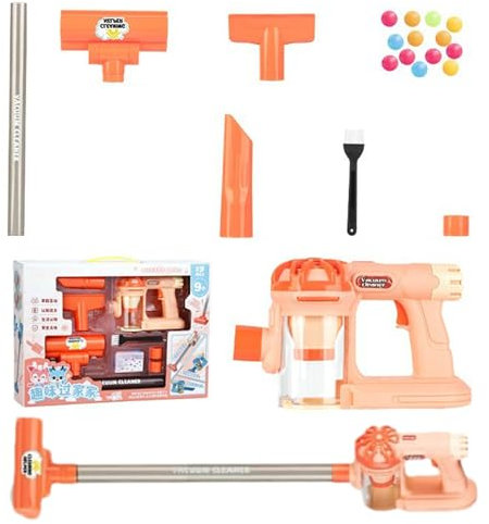 Aspiradora Infantil De Juguete – Simulación, Eléctrica | Modelo Interactivo Con Luces Y Sonido Feature, Juego De Limpieza Para Niños 3+ Que Fomenta Habilidades Y Diversión En Casa