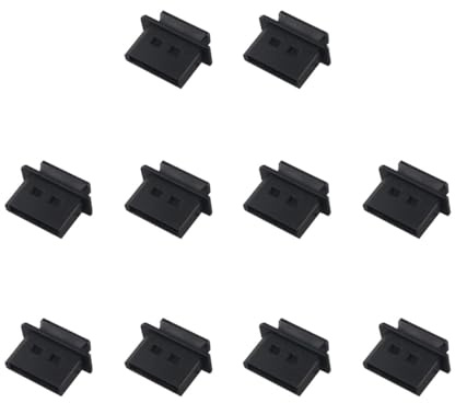 Nicear 10 tapas protectoras para puertos DisplayPort hembra DP, color negro