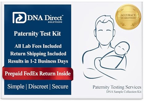 DNA Direct - Reliable At-Home Paternity Test for Child and Father, Fast and Dependable Paternity Test Results in 1-2 Days, All Lab Fees and FedEx 2Day Return Included