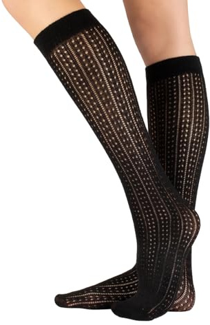 CALZITALY PACK 1/2 Pares Medias hasta la rodilla invernales, Calcetines hasta la rodilla de algodón, Calcetería Italiana