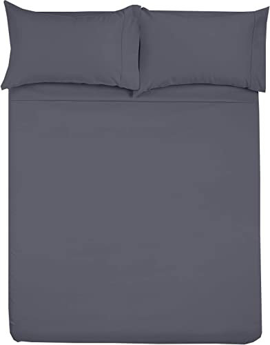 Shreem Linen Mikrofaser-Wohnmobil-Bettlaken-Sets, 48 x 75 cm, 3/4 Volle-Etagenbett, dunkelgrau massiv, Bettlaken für Camper, Wohnmobile und Reiseanhänger, passend für Matratzen bis 20,3 cm Tiefe
