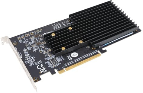 Sonnet M.2 4x4 PCIe 3.0 Card for up to Four M.2 NVMe SSDs - Silent Edition
