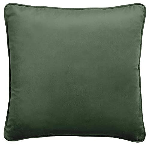 Laurence Llewelyn-Bowen - Montrose - Velvet Cushion Cover - 43 x 43cm in Bottle Green,MTEBO4371PL