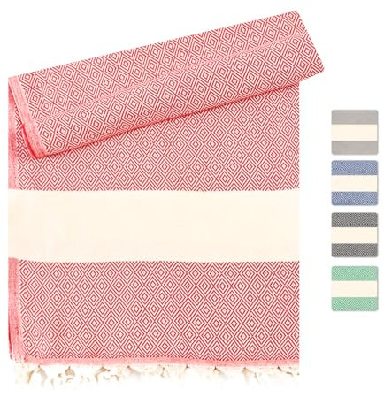 Heré Mood Hamamtuch & Saunatuch aus Baumwolle für Damen & Herren – leicht, saugfähig & schnelltrocknend. Ideal als Strandtuch, Duschtuch, Badetuch, Yogatuch, Reisehandtuch & Sauna Zubehör