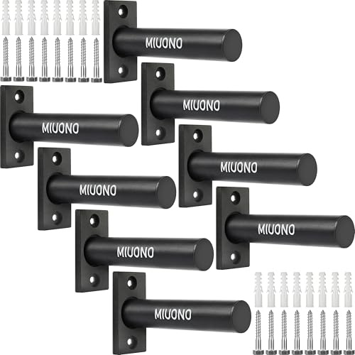 MIUONO Weight Plate Holder, 8 Pack Weight Plate Rack, Fit for 2 Inch Olympic Plate Storage Home Gym