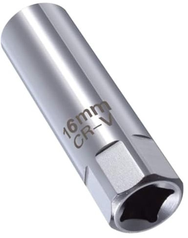 ZHEHENG 16 mm Spark Plug Socket 12 Point Thin Wall Spark Plug Removal Tool 3/8 Inch Drive Thin Wall Magnetic Removal Tool Automobile Sparking Plug Wrench