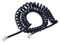 Riybyds 5M Cavo Telefonico Spiralato, Cavo Flessibile RJ9 a RJ9,Resistente e Durevole, Cornetta telefono fisso, Funzionalità Plug-and-Play, Nero