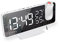 Wecker mit Projektion Radiowecker-Digitaler Projektionswecker mit USB-Anschluss, 7.5 Zoll großes Spiegel-LED-Display,Snooze Dual-Alarm,FM Radio,4 Displayhelligkeit mit automatische Dimmfunktion（Weiß）