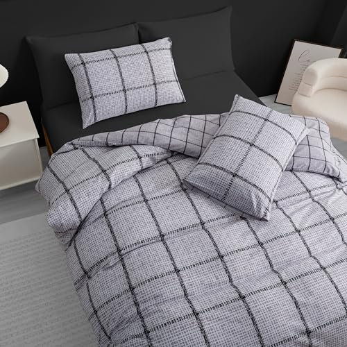 Pamposh King Size Duvet Cover Sets Premium Brushed Microfiber Reversible Duvet Cover King Size Ultrasoft Hypoallergenic Non Iron Luxury Bedding Set With Zipper Closure