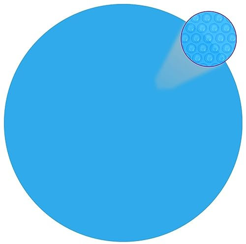 Rantry Poolöverdrag blå 417 cm PE, simbassängöverdrag, badkar spa skydd kudde stöd poolöverdrag och markdukar