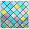 Litinliv Fensterfolie Bunt 40 x 200cm, Buntglas Fensterfolie, Regenbogen Folie, Fensterfolie Blickdicht 3D Regenbogenfarben, Sichtschutzfolie Fenster Bunt, Folie Anti-UV, Sonnenschutz Sichtschutzfolie
