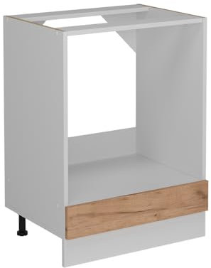 Vicco Herdumbauschrank R-Line, Goldkraft Eiche, 60 cm AP Anthrazit