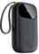 Baseus Powerbank 45W 20000mAh con 2 Cavi USB-C Integrati, Ricarica Rapida Power Bank PD3,0 QC4,0, 3 C 1 A, Caricatore Portatile per iPhone 16/15/14 Pro Max, iPad, Samsung, Nero
