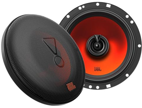 JBL Stage1 GEN2 62 – 6.5 Inch (165mm) 2-Way Coaxial Car Speakers – 50W RMS – 220W Peak – OEM Fit – With Grilles – Car Audio Upgrade – High Sensitivity – Easy Install – Set of 2 Audio