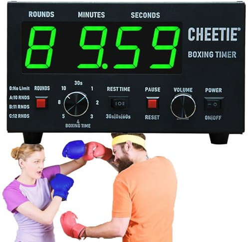 Temporizador de intervalos de boxeo clásico, temporizador digital de gimnasia, temporizador LED de funcionamiento, temporizador LED de entrenamiento por intervalos para casa, garaje y exteriores, ve