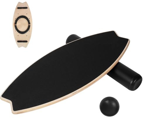 Dnkelar Planche d'équilibre,Balance Board 6 modes,Plaques d'équilibre avec butées magnétiques réglables,idéale Fitness Yoga Surf pour les enfants et les adultes,entraînement de force et d'équilibre