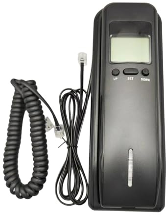 Telefono da parete Telefono di casa Telefoni da parete con filo Telefono fisso per Casa Azienda Ufficio Bagno Montabile con Display LCD