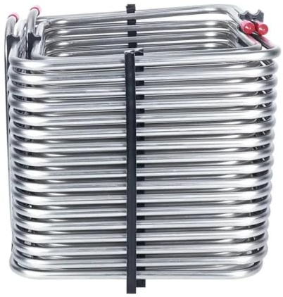 HYRTEFBN Tubo de Bobina Enfriador de Cerveza Enfriador Cuadrado de Acero Inoxidable, Caja Bobina enfriamiento, Enfriador Tubo OD 5/16 para Barril Cerveza casera, Kegerator