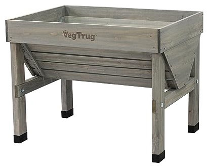 VegTrug Wash Raised Bed Planter, Grey, Small
