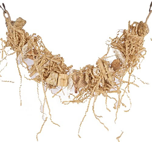 HappyBird | Shred Liana | Happy Nature Schredder-Spielzeug - Sittiche, kleine Papageien, Vogelspielzeug