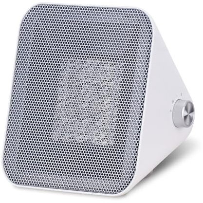 Ardes | AR4P21W ICONIQ Keramik-Heizlüfter 1500 W Farbe Weiß mit Halterung und Griff aus Metall