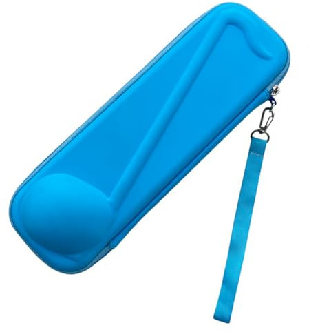 Kexpery Wasserdichter Aufbewahrungsständer für Musikinstrumentspielzeug, stoßfest, sturzsicher, kompatibel mit Otamatone Tasche für japanische elektronische Musikinstrumente, blau