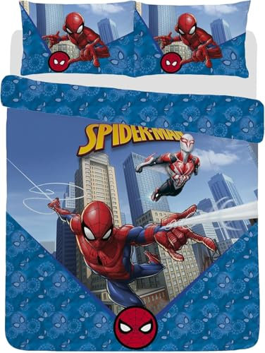 Dreamtex Spider Man Double Duvet Cover Reversible Bedding Set