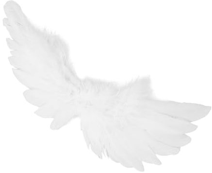 CRILSTYLEO Puppenfederflügel puppen accessoires Flügel Dekoration weiße Schwanenflügel Engel's Flügel Amor Kostü Damen Flügel erwachsene Frauen Erwachsene Frauen mit weißen Flügeln Amorbogen