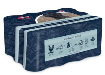 Chudleys Adult Complete Wet Dog Food Trays, Rich in Chicken with White Fish 12x 395g – Wet Dog Food for Adult Working Dogs