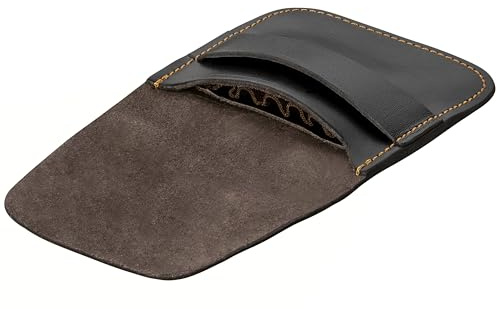 Patronenetui Jagd aus Leder für 6 Kugelpatronen Braun