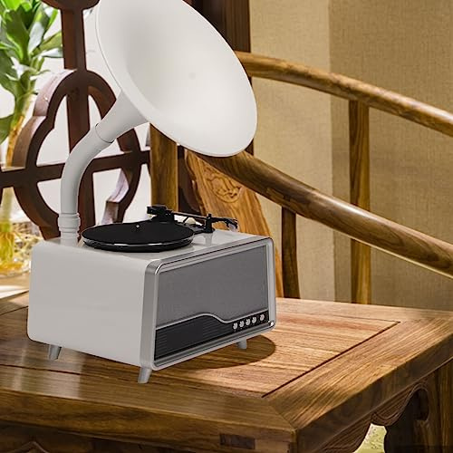 Vintage gramófono Bluetooth Altavoz USB Control Remoto Tocadiscos para el hogar (Enchufe Europeo)