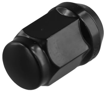 FUANA 24 tuercas de rueda de vehículo M12 x 1,5 pulgadas, color negro, para LandCruiser Prado Ford 12 x 1,5 pulgadas, tuercas de rueda de coche, piezas de desgaste