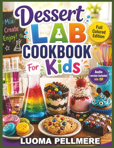Dessert Lab Cookbook for Kids: Fun Sweet Treats, Easy Baking Guide, Creative Meal Plan for Young Chefs Learning Kitchen Skills