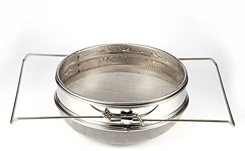 Edelstahl Imkereieinrichtung Doppel Honigsieb / Filtersieb für Imker