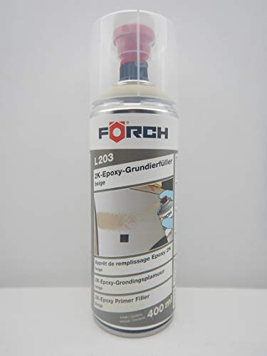 2K EPOXY GRUNDIERFÜLLER BEIGE Lack GRUNDIERUNG FÜLLER Spray 400ML (1)