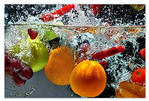 H720 Wandtattoo, Motiv: Obst, 60 x 40 cm