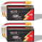 HOOVO 4S Lipo RC Akku 14,8V 120C 1500mAh Lipo Batterien mit XT60 Stecker Batterie für FPV Quadrocopter Danaus Vortex FLIP FPV 250S Mini Drone (2 Packungen)