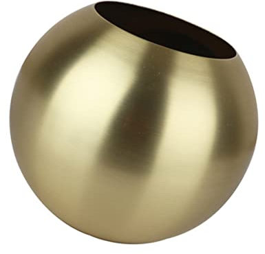 Cabilock Mittelbehälter Tisch Oder Schmuck Kugel Pflanzgefäße Schüssel Stil Dekorationen : Home Blumentopf Behälter Sukkulenten Metall Goldvase Topf Arrangement Blumen Elegant
