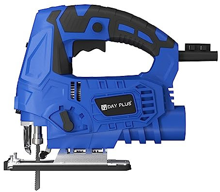 Banas 800W Jigsaw 2800r/min Jig Saw Tool Set, Max ±45°Bevel Cutting Angle, 6 Adjustable Speeds, 4-Position Orbital Action, Laser Guide, Max Cutting Capacity: 10cm Wood, 3cm Plastic, 1cm Metal (Jigsaw)